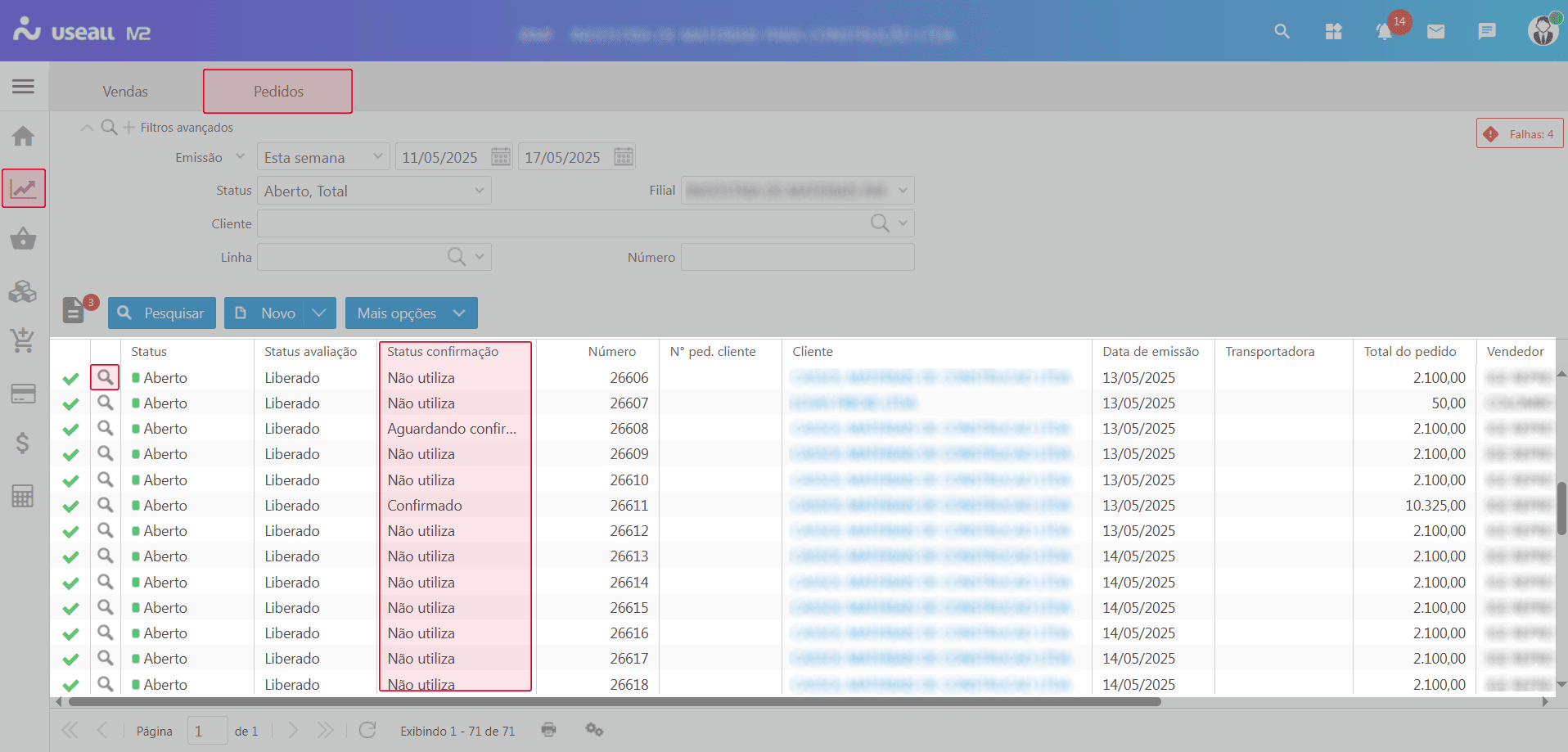 Grid - Tela de consultas